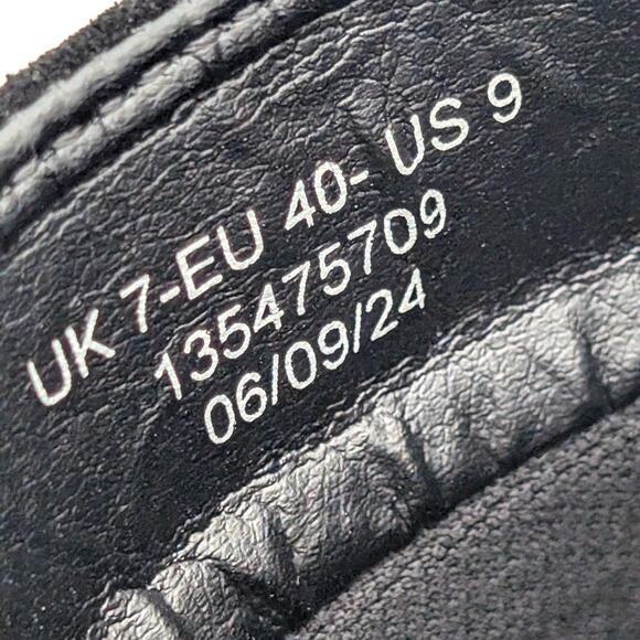 Asos Design Antigua Suede Sock Boots Round Toe Women's Black Size US9 EU40 - Picture 6 of 13